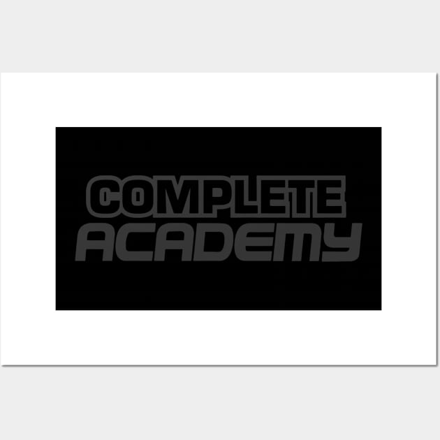 Complete Academy Blackout Logo Wall Art by ChasingOurMasters